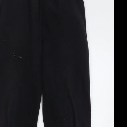 Blue Harbour Mens Black Polyester Sweatpants Trousers Size 36 L29 in Regular Drawstring