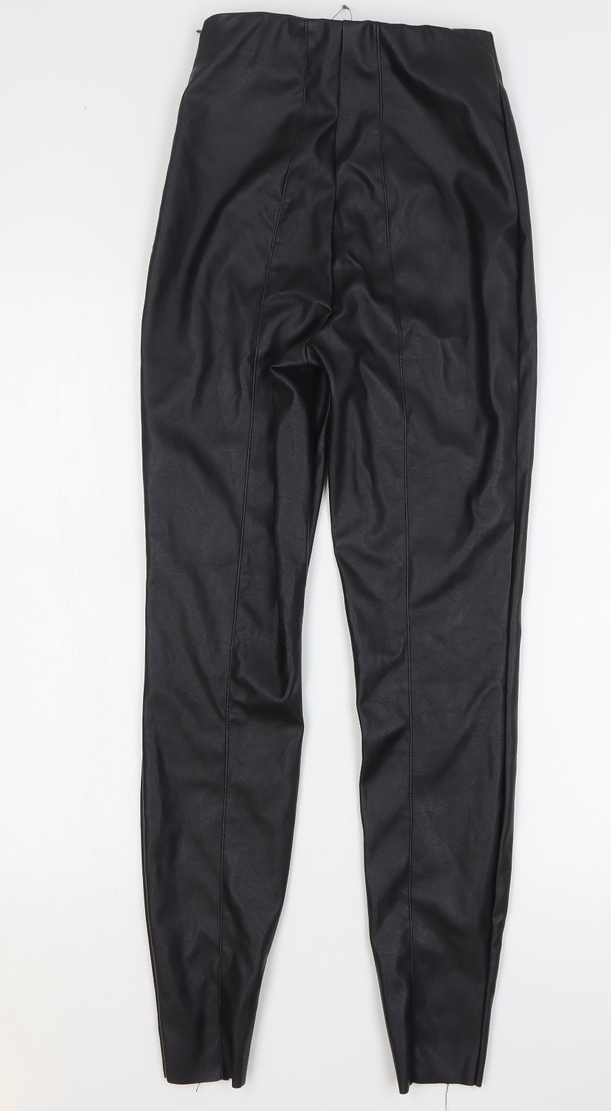 ASOS Womens Black Polyester Skinny Jeans Size 6 L29 in Regular Zip - Faux Leather