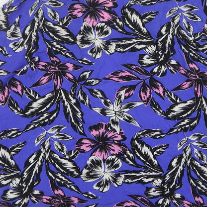 New Look Womens Multicoloured Floral Viscose Jacket Blazer Size 14