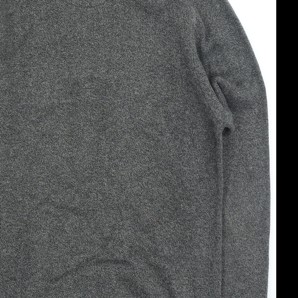 NEXT Mens Grey Collared Acrylic Pullover Jumper Size M