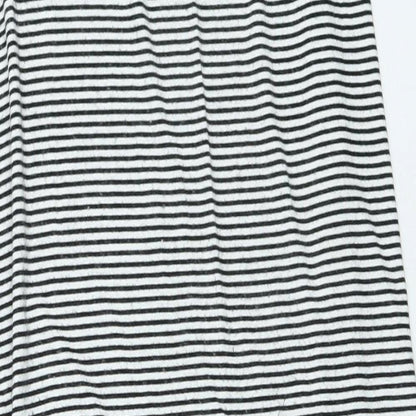 Only Womens Black Striped Viscose Maxi Skirt Size S