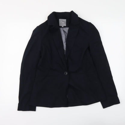 Principles Womens Blue Polyester Jacket Suit Jacket Size 10