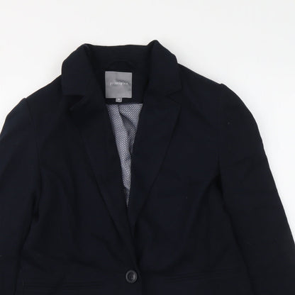Principles Womens Blue Polyester Jacket Suit Jacket Size 10