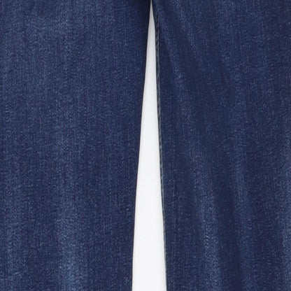 Denim & Co. Womens Blue Cotton Skinny Jeans Size 10 L30 in Regular Button