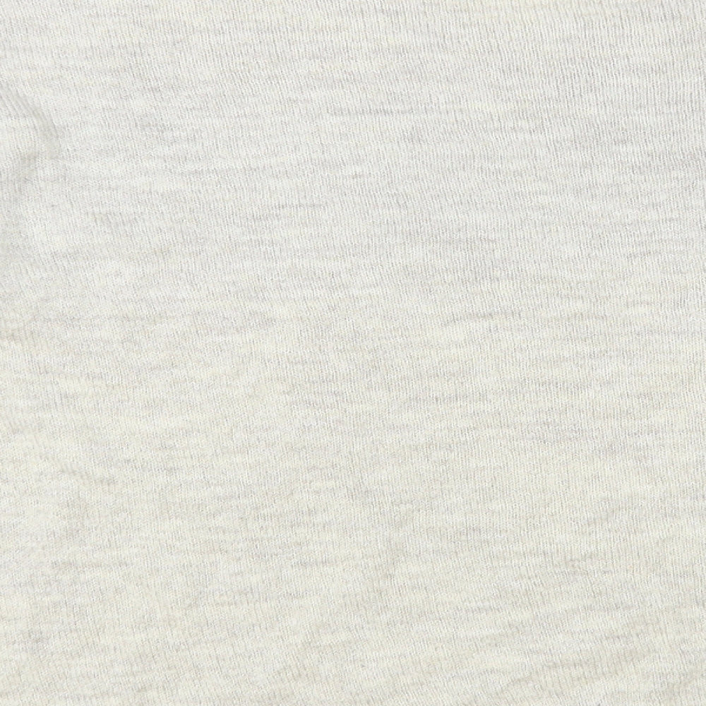 George Womens Beige Crew Neck Acrylic Pullover Jumper Size 16 - Heart