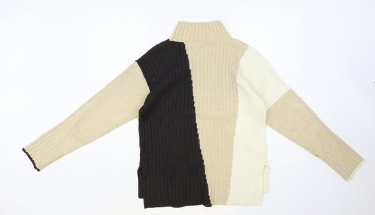 Womens UK Size XS NEXT Beige Pullover Jumper