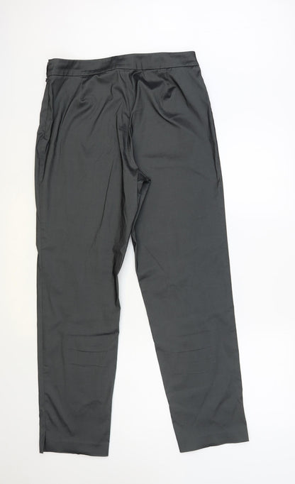 Mexx Womens Grey Nylon Trousers Size 16 L31 in Regular Zip