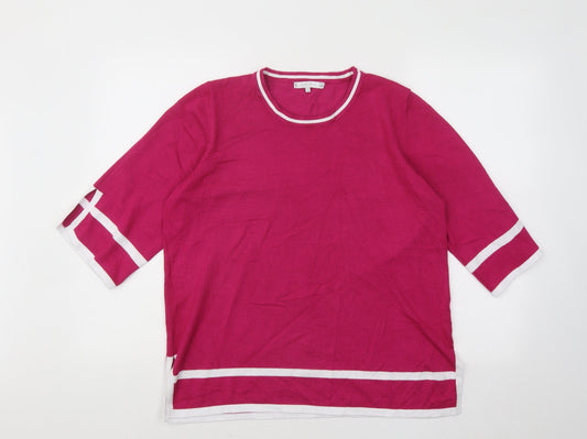 Womens UK Size L Lakeland Pink Pullover Jumper