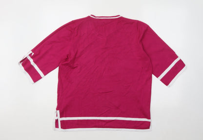 Womens UK Size L Lakeland Pink Pullover Jumper