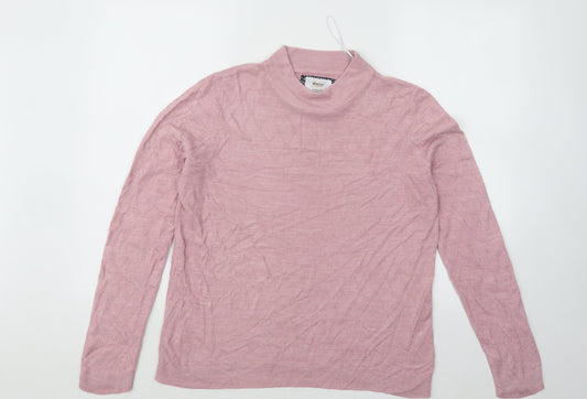 Womens UK Size 14 Maine Pink Pullover Jumper