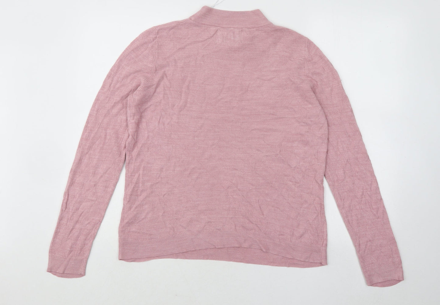 Womens UK Size 14 Maine Pink Pullover Jumper
