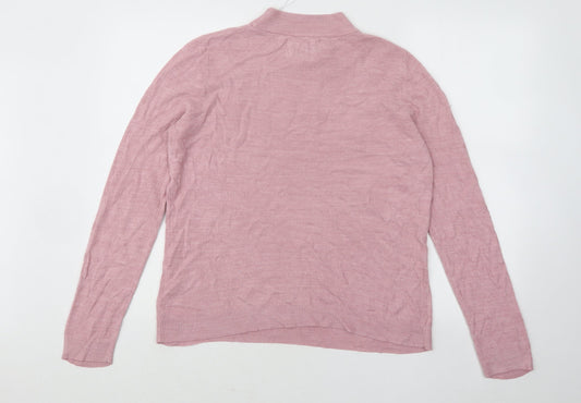Womens UK Size 14 Maine Pink Pullover Jumper