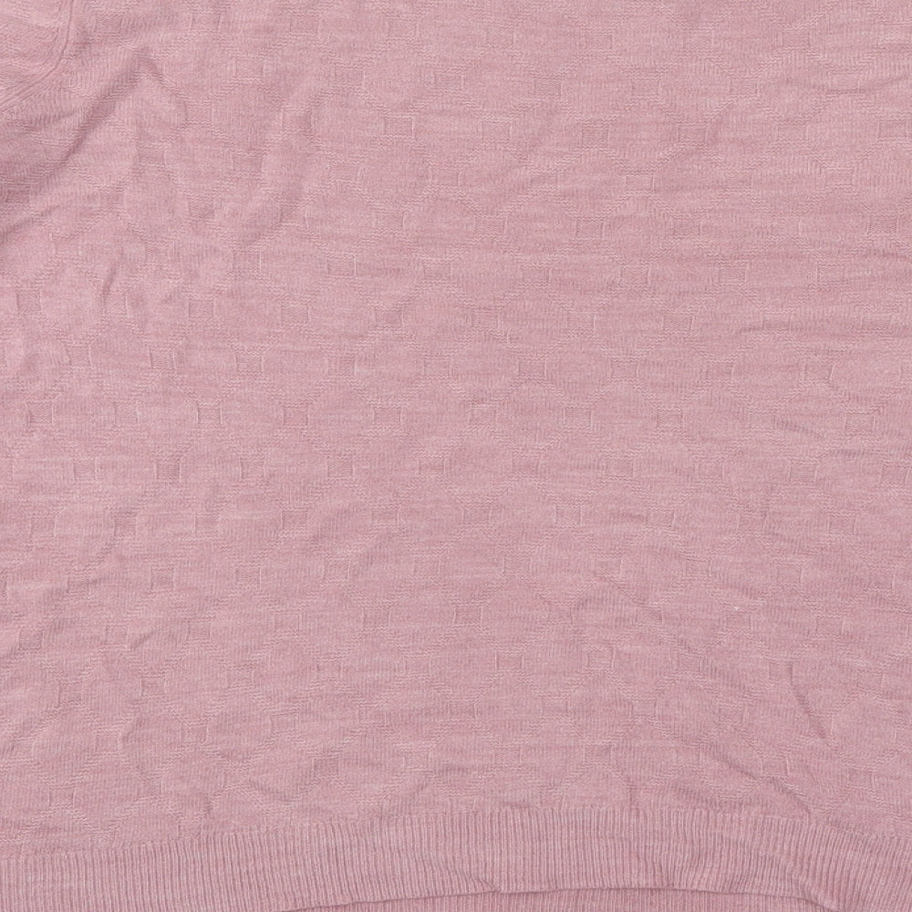 Womens UK Size 14 Maine Pink Pullover Jumper