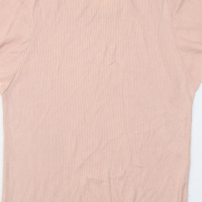 TU Womens Pink Round Neck Viscose Pullover Jumper Size 18