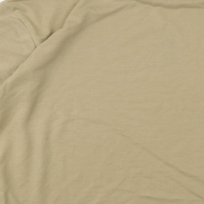 SheIn Womens Beige Polyester Basic T-Shirt Size M Round Neck - Icing On The Cake