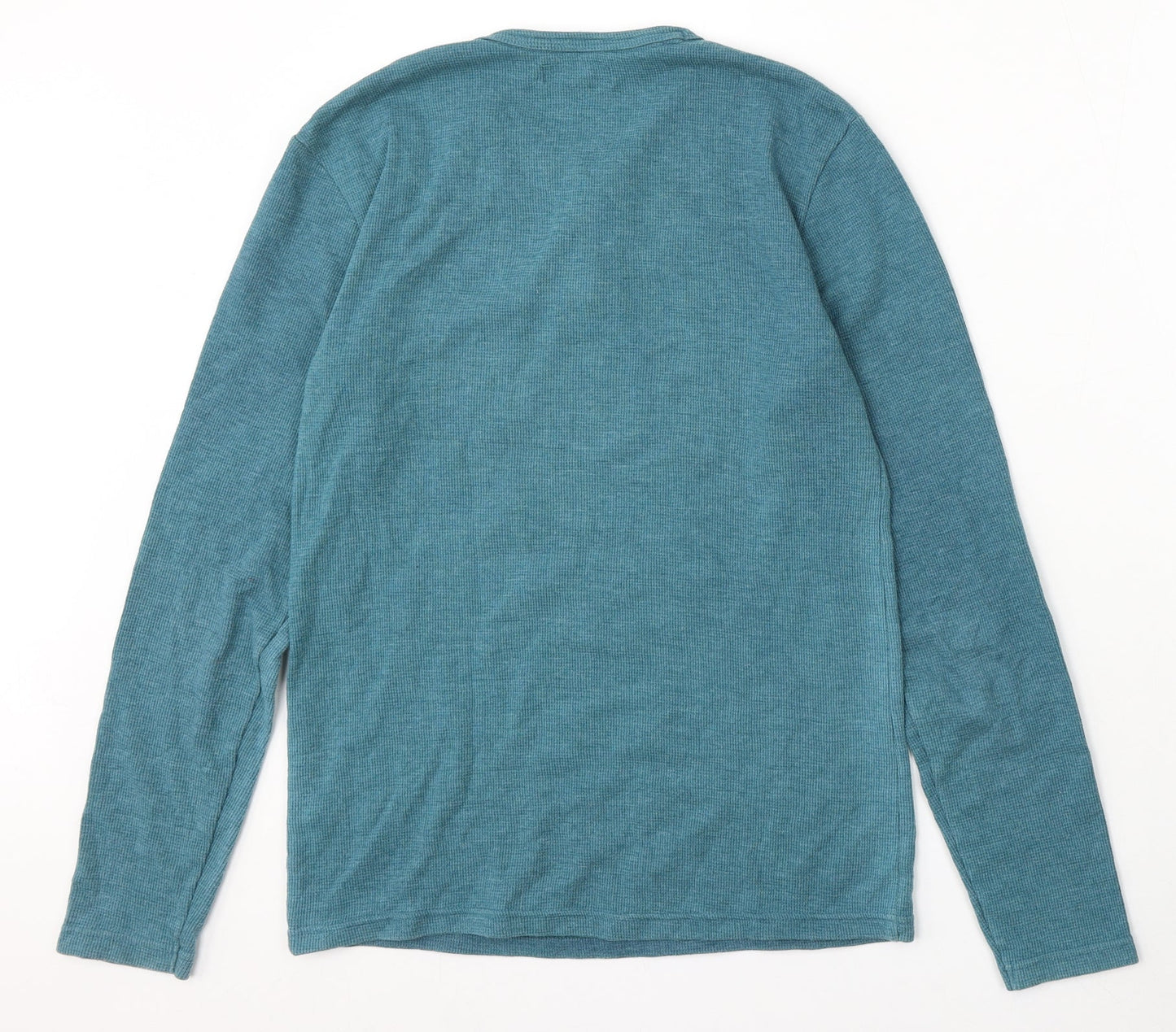 River Island Mens Blue Round Neck Polyester Pullover Jumper Size S