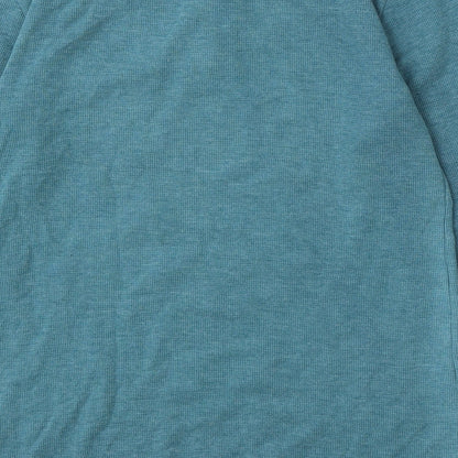 River Island Mens Blue Round Neck Polyester Pullover Jumper Size S