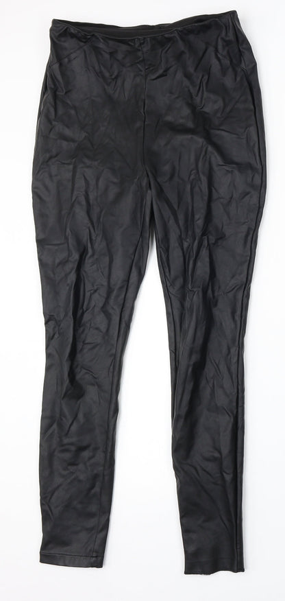 Womens UK Size 10 NEXT Regular Fit  Black Trousers