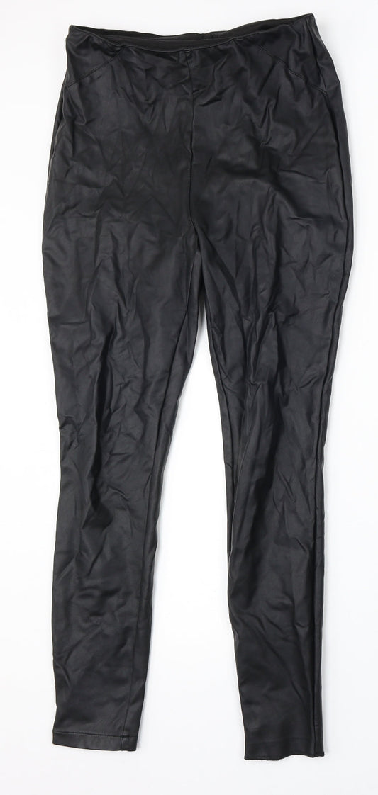 Womens UK Size 10 NEXT Regular Fit  Black Trousers