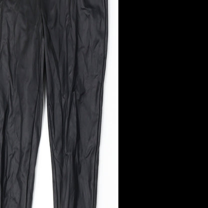 Womens UK Size 10 NEXT Regular Fit  Black Trousers