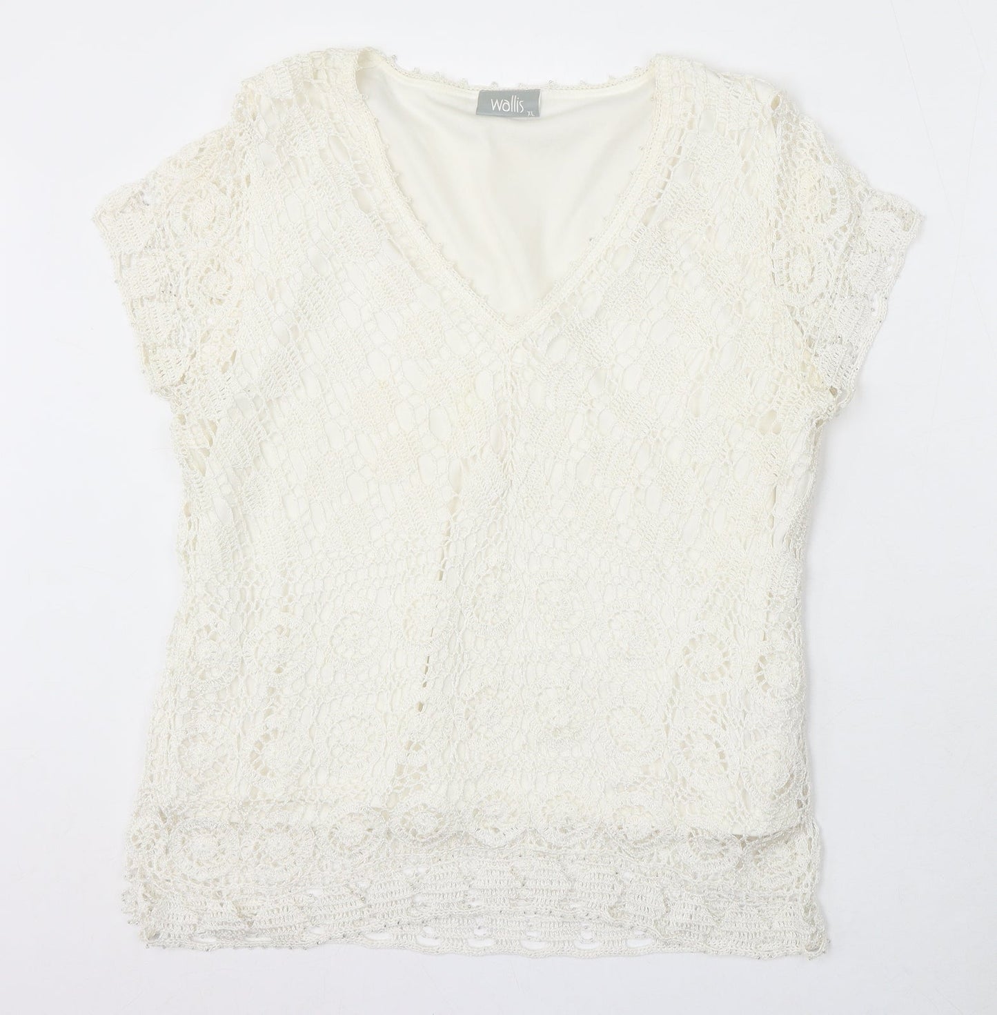 Womens UK Size XL Wallis Ivory Pullover Jumper