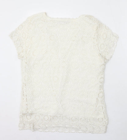 Womens UK Size XL Wallis Ivory Pullover Jumper