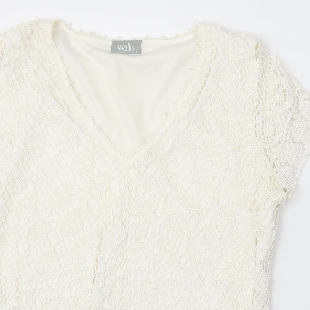 Womens UK Size XL Wallis Ivory Pullover Jumper