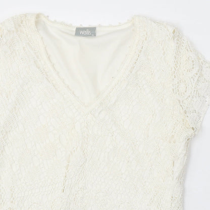 Womens UK Size XL Wallis Ivory Pullover Jumper