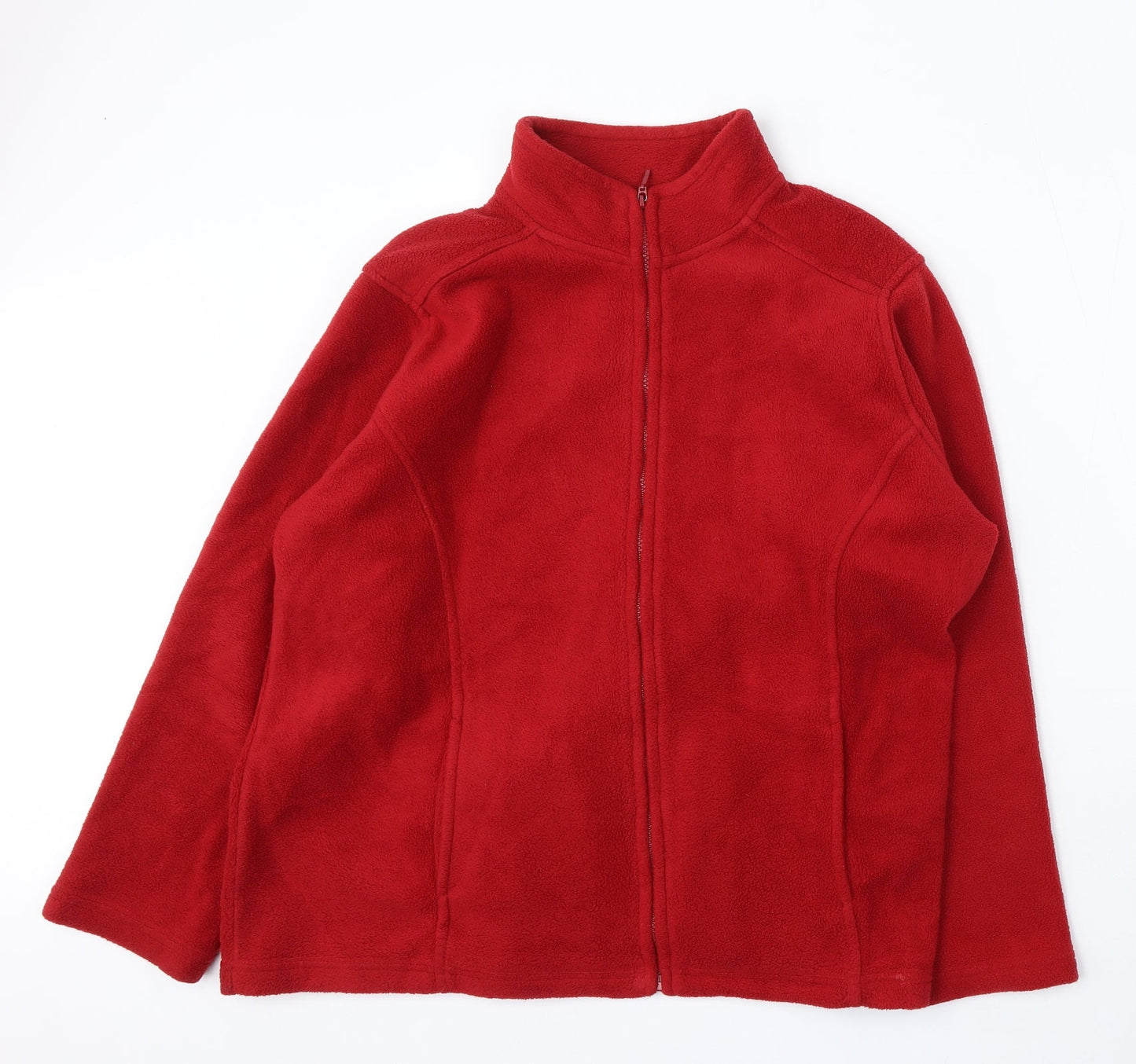 Womens UK Size L EWM Red Full Zip Sweatshirt