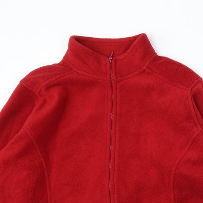 Womens UK Size L EWM Red Full Zip Sweatshirt