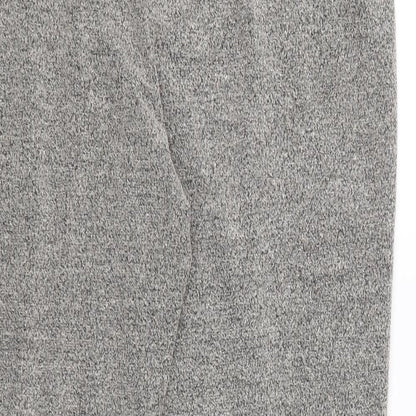 Classic Womens Grey Polyester Trousers Size 14 L26 in Regular