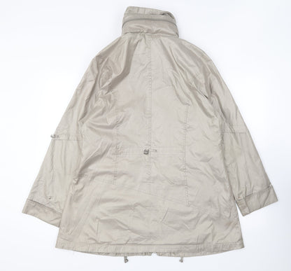 Lakeland Womens Beige Rain Coat Coat Size 10 Zip