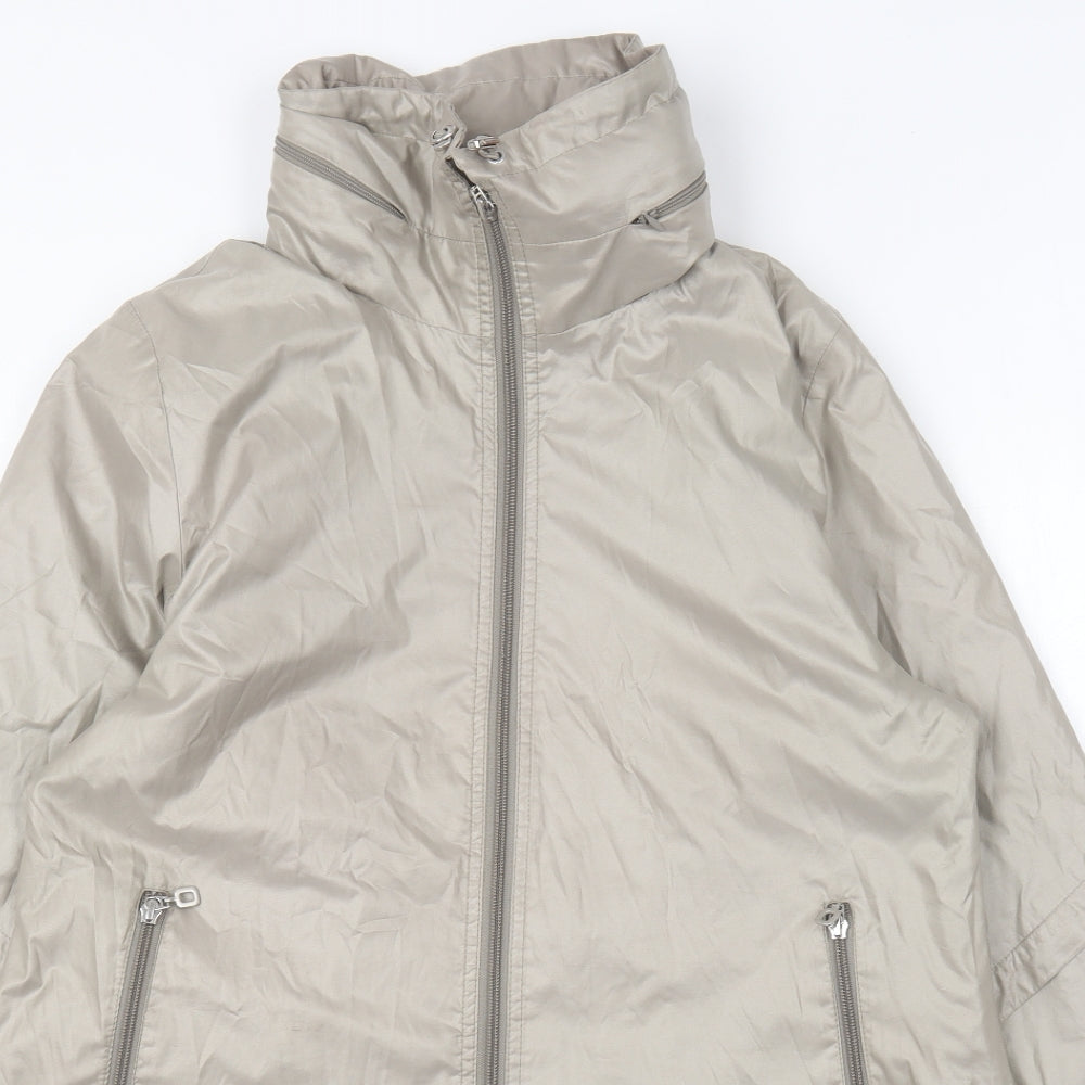 Lakeland Womens Beige Rain Coat Coat Size 10 Zip