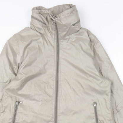 Lakeland Womens Beige Rain Coat Coat Size 10 Zip