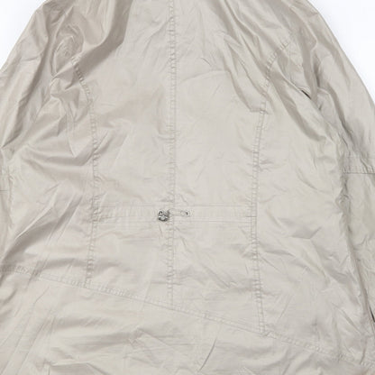 Lakeland Womens Beige Rain Coat Coat Size 10 Zip