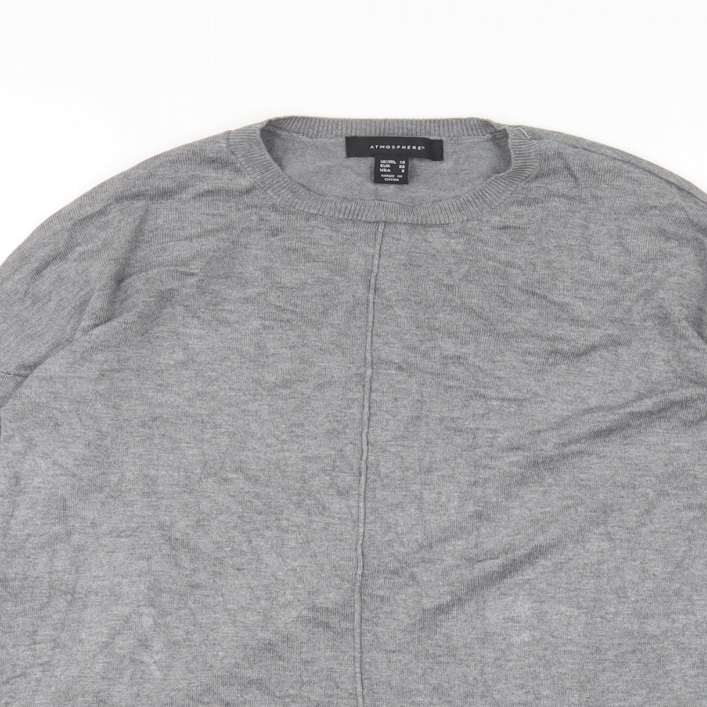 Womens UK Size 10 Atmosphere Grey Pullover Jumper