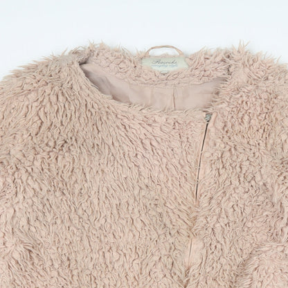 Peacocks Womens Pink Jacket Size 14 Zip