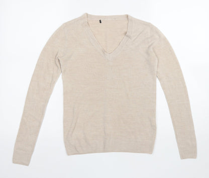 Womens UK Size 6 Atmosphere Beige Pullover Jumper