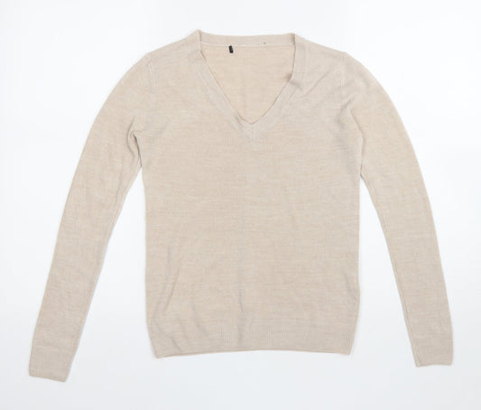 Womens UK Size 6 Atmosphere Beige Pullover Jumper
