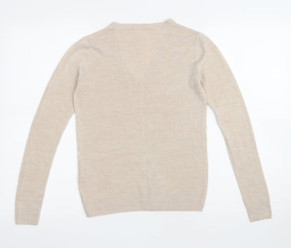 Womens UK Size 6 Atmosphere Beige Pullover Jumper