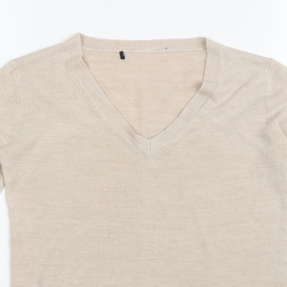 Womens UK Size 6 Atmosphere Beige Pullover Jumper