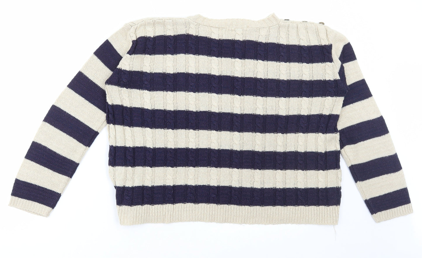 Womens UK Size S Exhibit Multicoloured Pullover Jumper