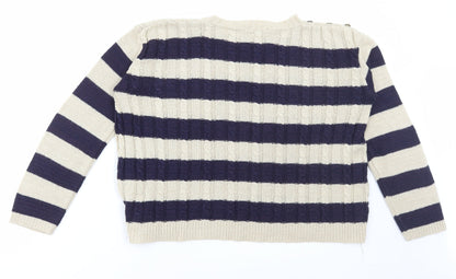 Womens UK Size S Exhibit Multicoloured Pullover Jumper