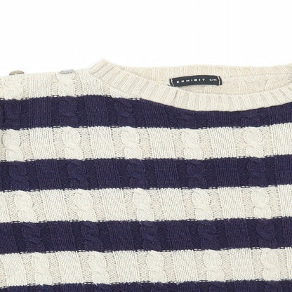 Womens UK Size S Exhibit Multicoloured Pullover Jumper