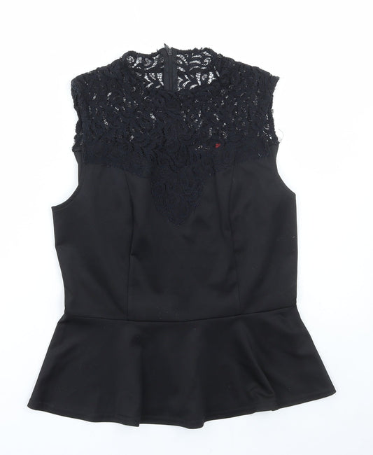 Womens UK Size 14 Only Black Basic Blouse
