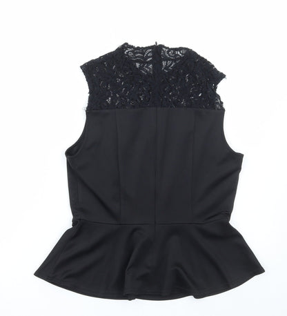 Womens UK Size 14 Only Black Basic Blouse