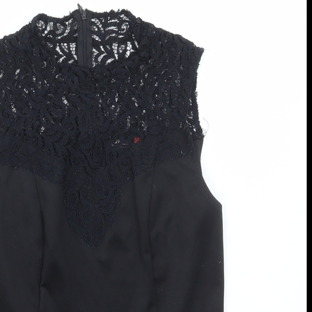 Womens UK Size 14 Only Black Basic Blouse