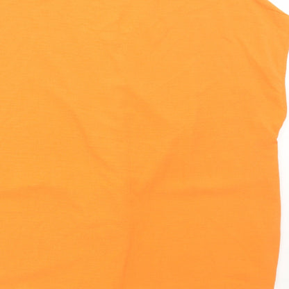 Womens UK Size XL Gallery Orange Basic Blouse