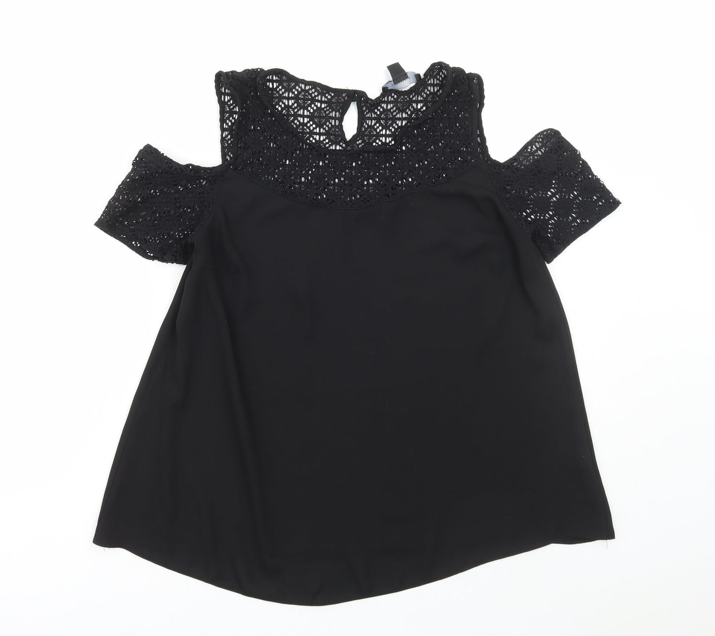 Womens UK Size 10 Atmosphere Black Basic Blouse