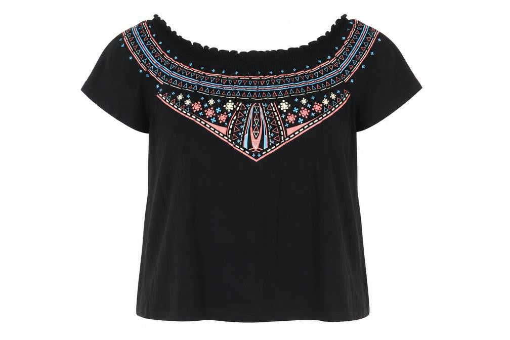 Womens UK Size 12 Primark Black Basic Blouse